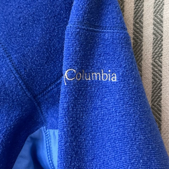 Columbia Women’s Omni-Wick Half Zip Fleece Blue and Pink Pullover Size Small - Picture 3 of 4